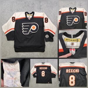 Vintage‎ Philadelphia Flyers Jersey Youth L/XL NHL Hockey Recchi 8 KOHO 2000s